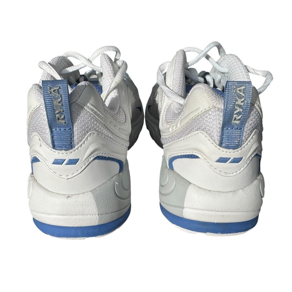 Ryka Light Sneakers Womens 8M White Blue 0406Y16712 Good Chunky Walking Shoes - Picture 6 of 13